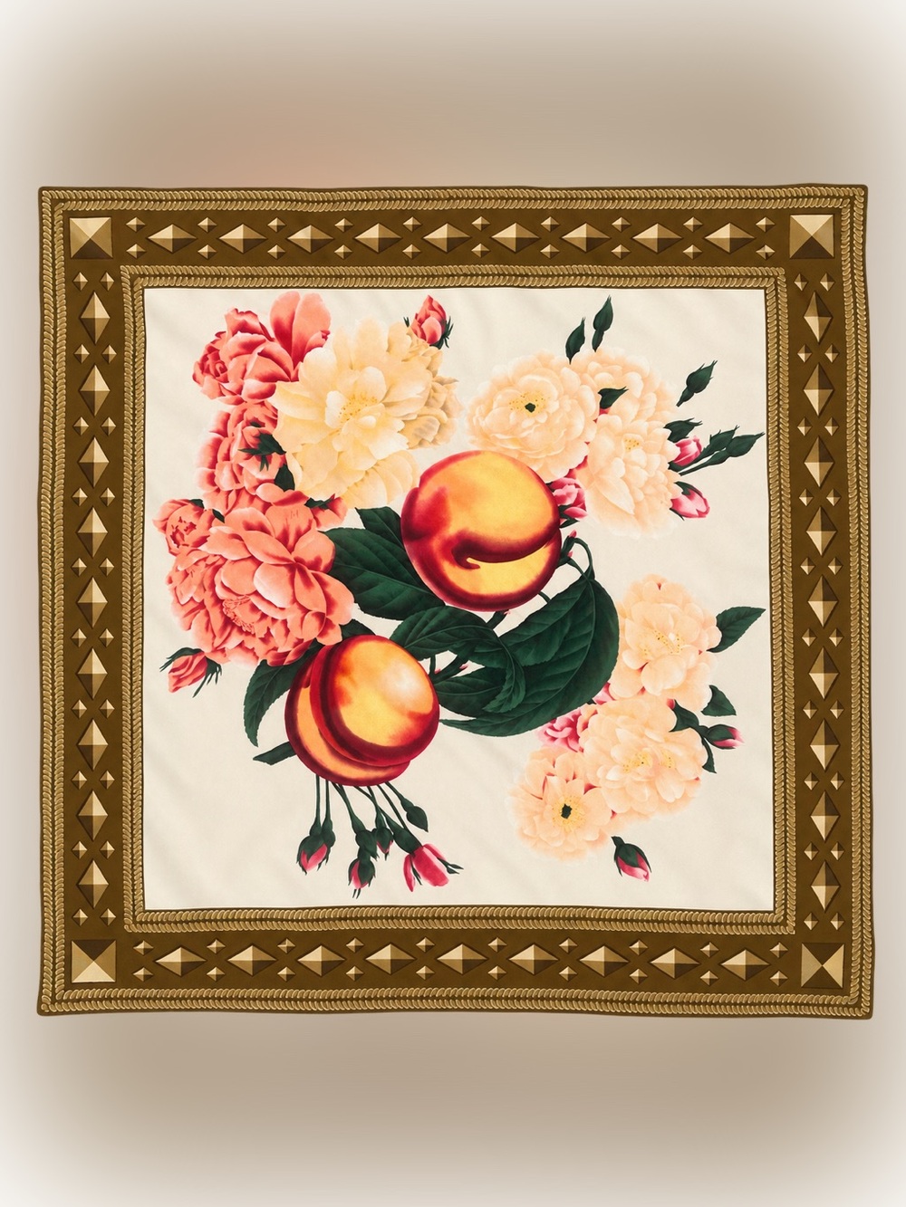 Vintage 80s Perry Ellis Silk Scarf 35x35